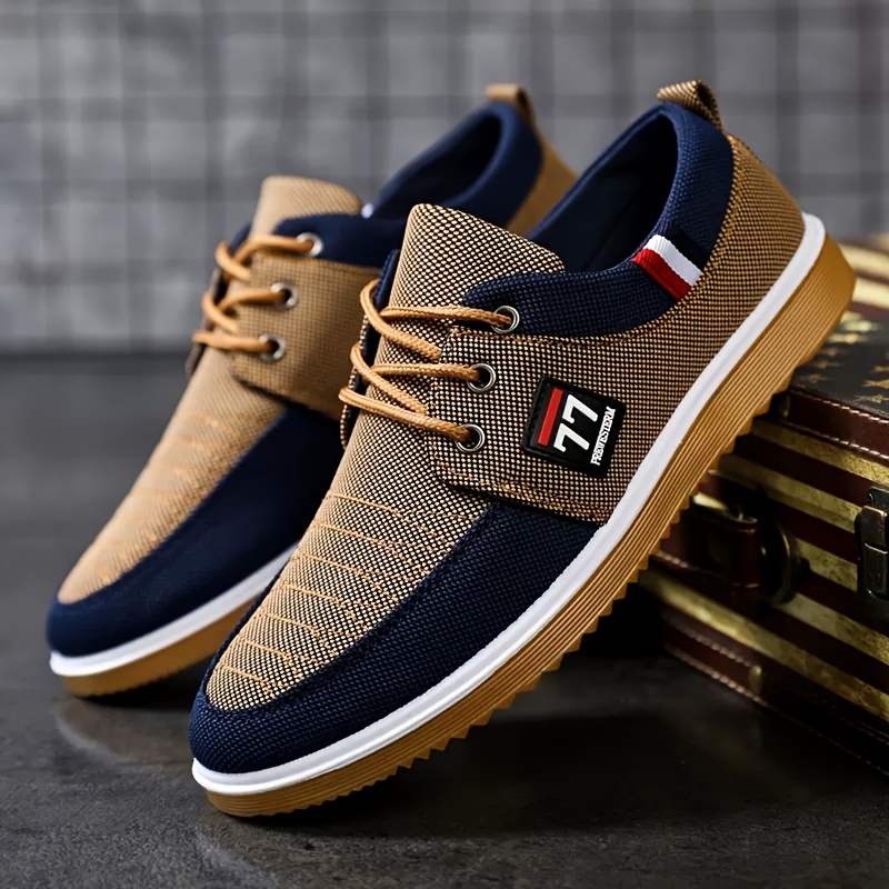 Knit Fabric Lace Up Sneakers - Nuevos Zapatos Deportivos Casuales de Moda
