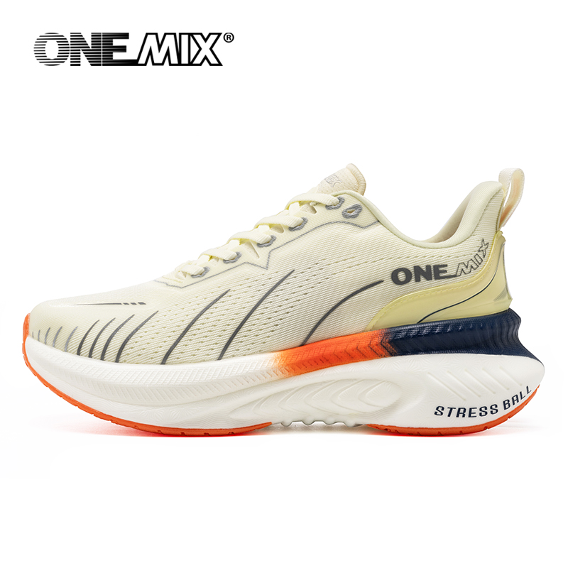 Reflective Night Running Shoes - ONEMIX, zapatillas blancas para correr en