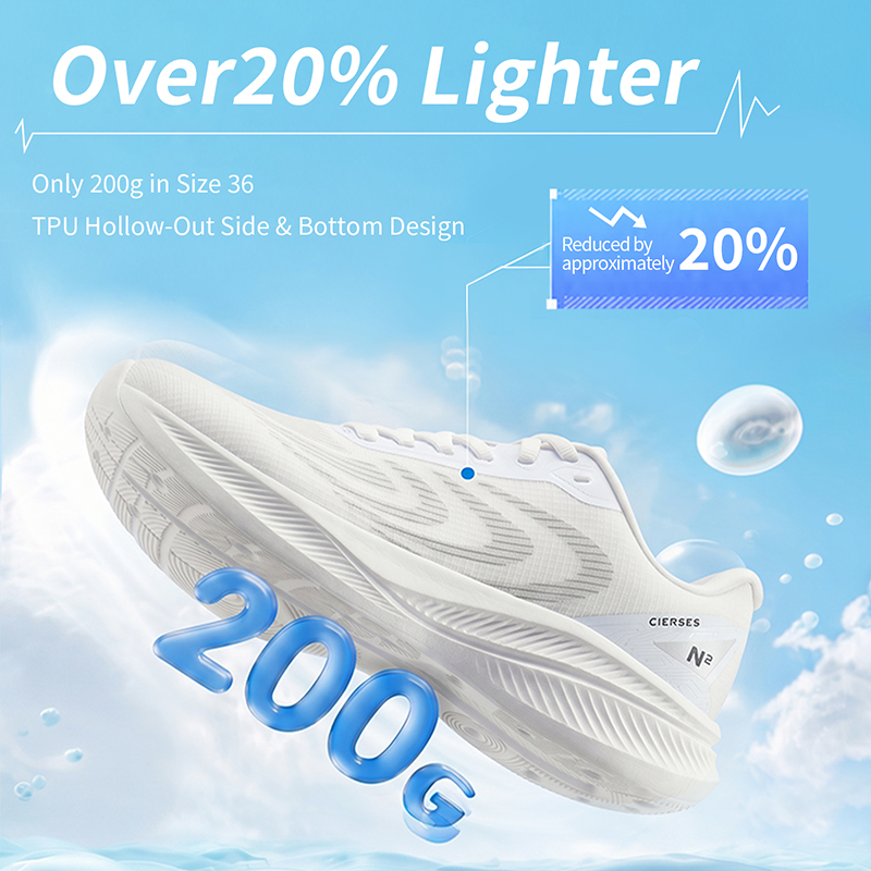 Reflective Night Running Shoes - Zapatos Deportivos CIERSES Transpirables para Hombre,