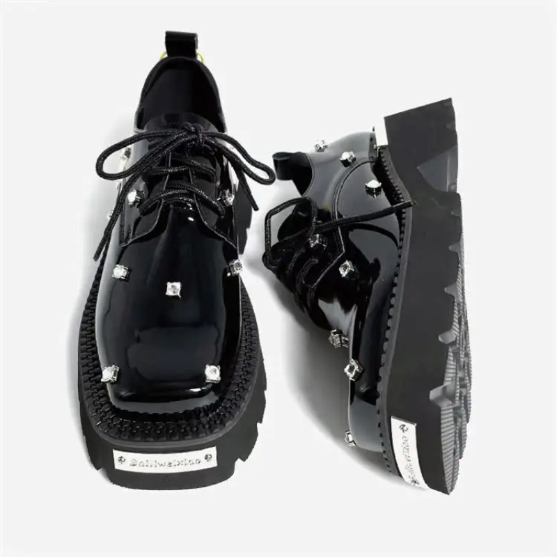 Sandals - Mocasines de mujer con plataforma de