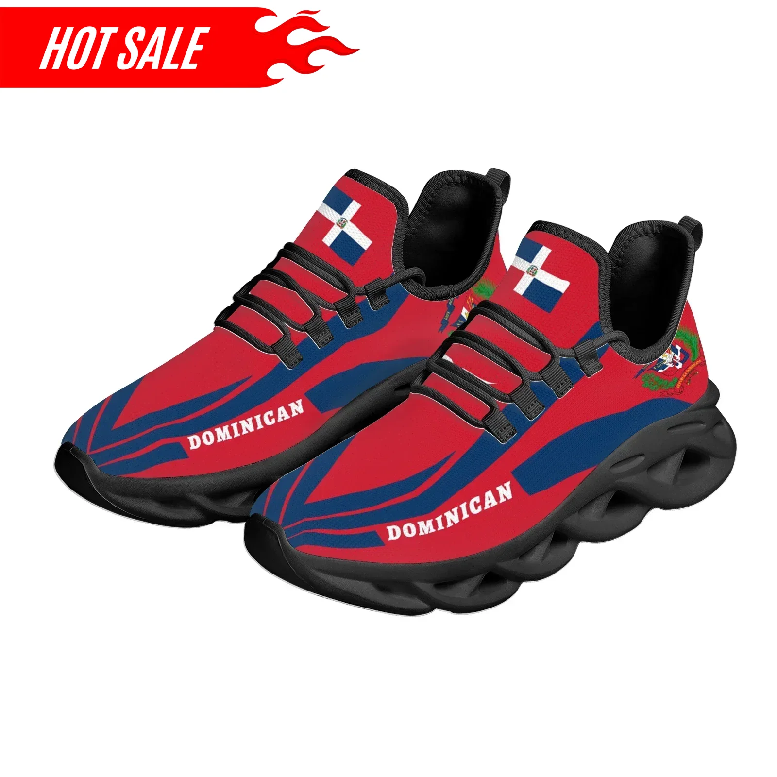 Knit Fabric Lace Up Sneakers - Zapatos de plataforma ligeros y transpirables