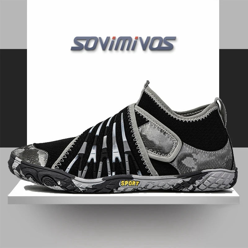 Wide Toe Box Running Sneakers - Zapatos descalzos para hombre, zapatillas minimalistas