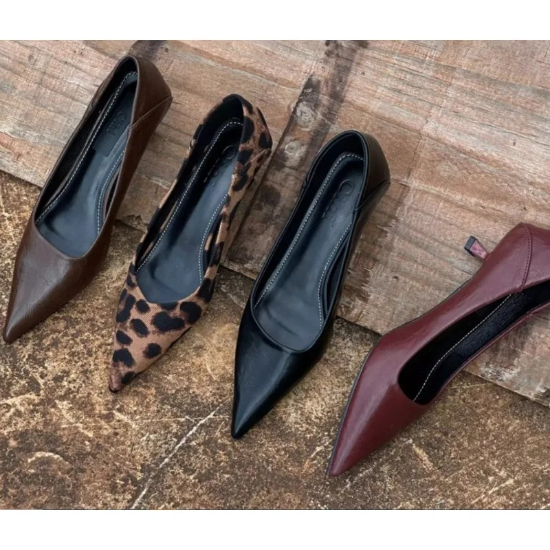 Women'S Shoes - 2024 mujeres tacones altos sexis Borgoña