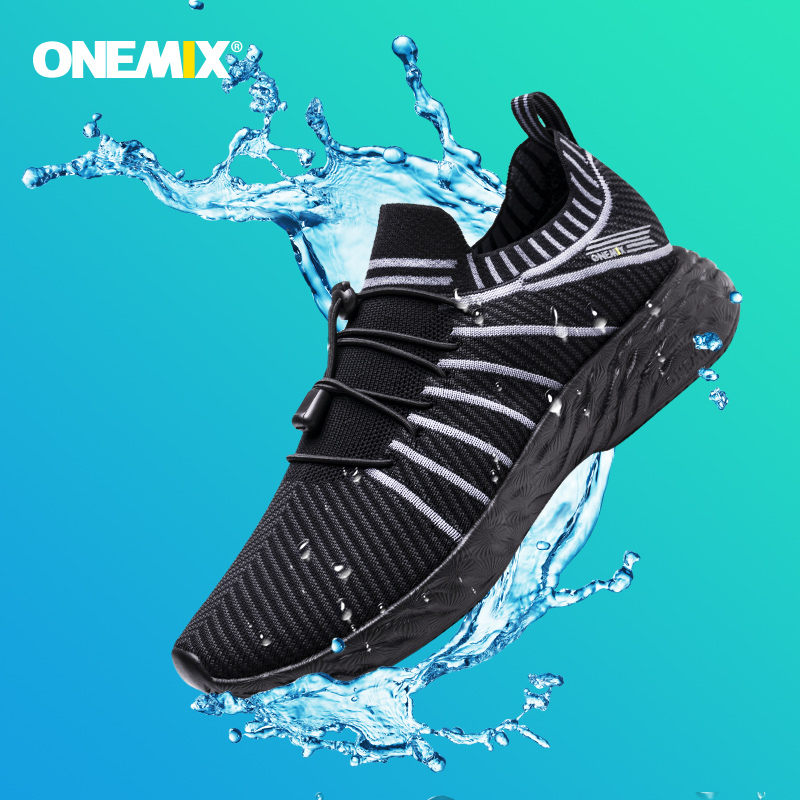 Waterproof Goretex Running Shoes - ONEMIX, zapatillas de correr negras impermeables
