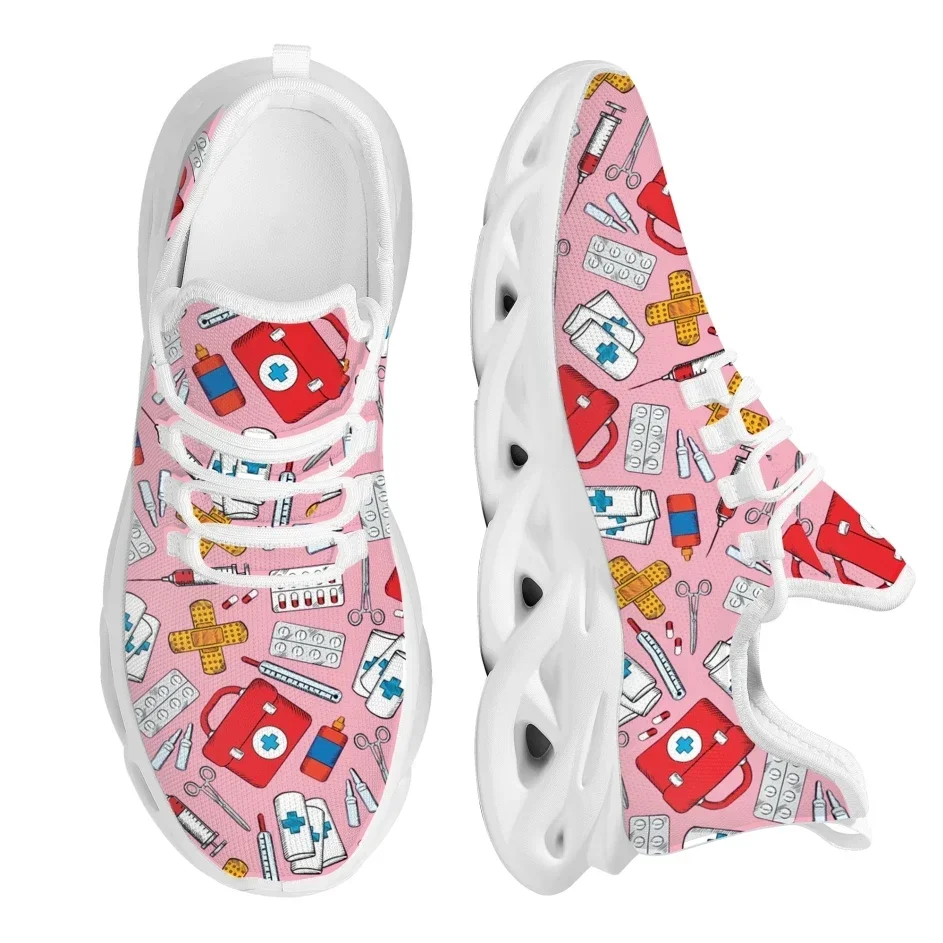Zapatillas Deportivas de Mujer - Knit Fabric Lace Up Sneakers reseña y precio