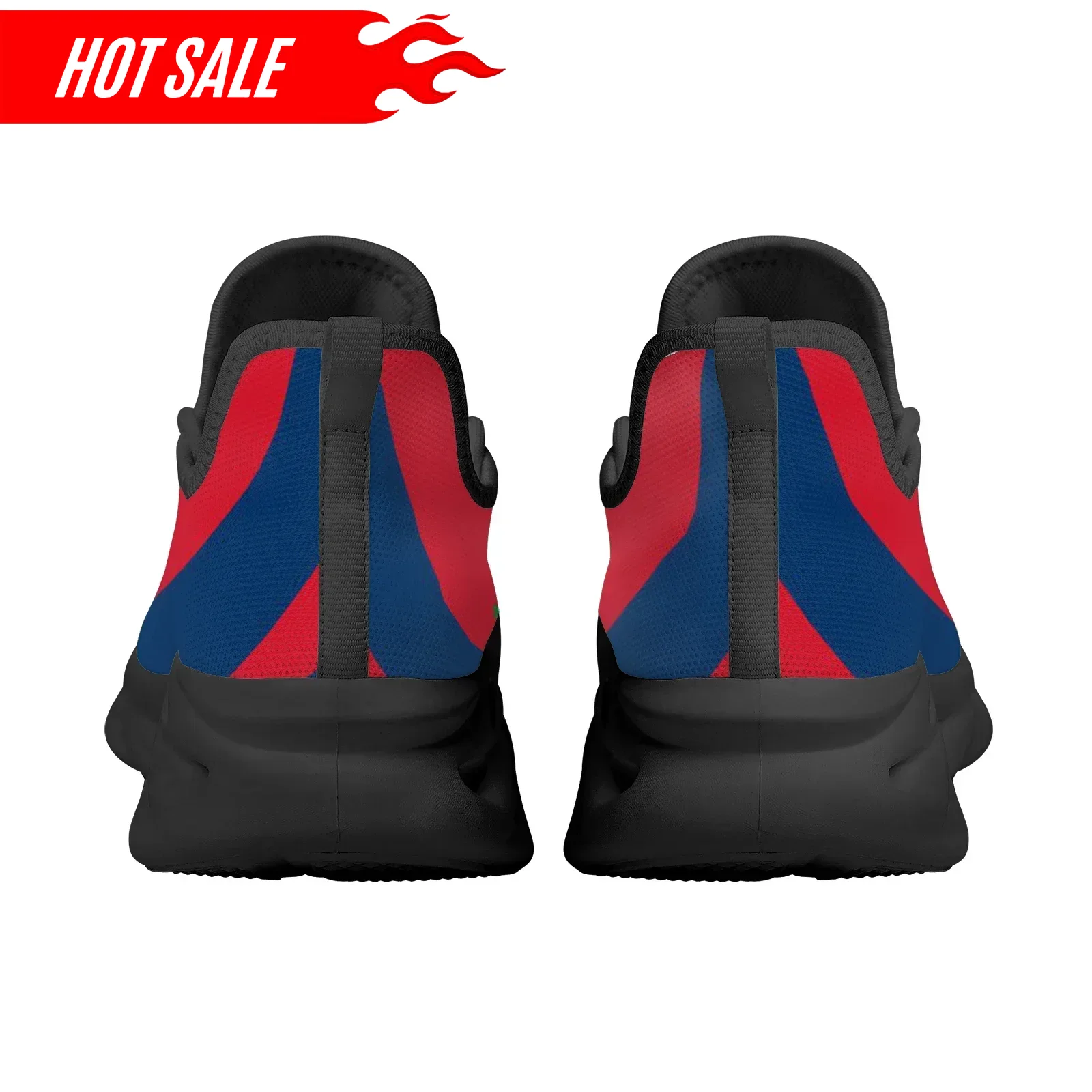 Zapatos de plataforma ligeros  - Knit Fabric Lace Up Sneakers reseña y precio