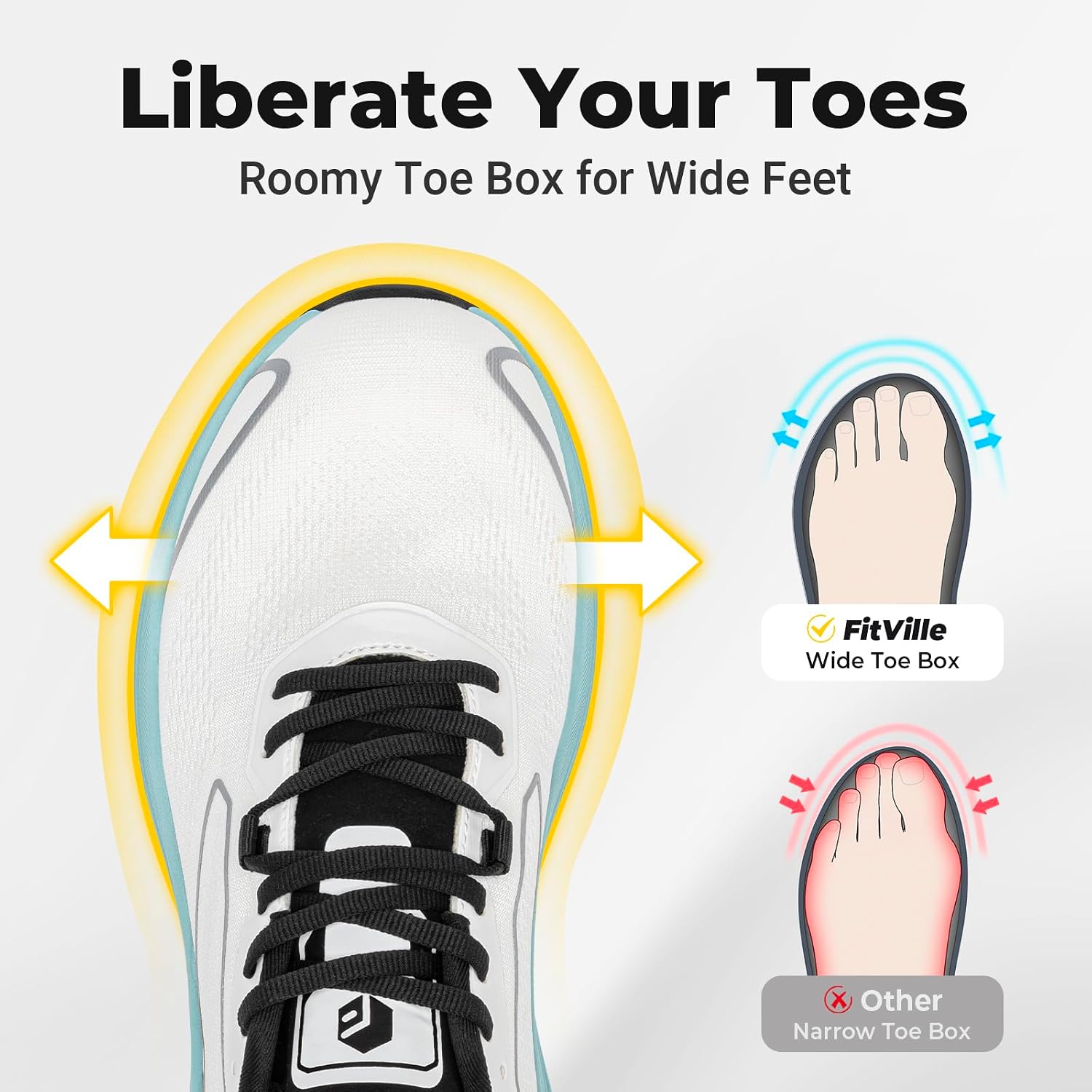 FitVille Zapatillas deportivas - Lightweight Road Running Shoes reseña y precio