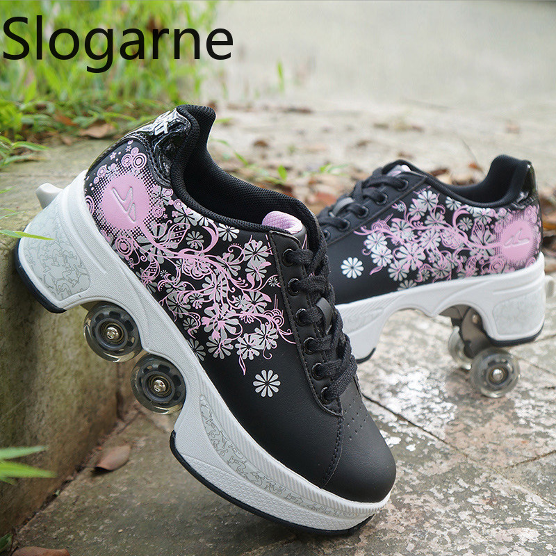 Zapatos de patines de 4 ruedas - Running Shoes reseña y precio