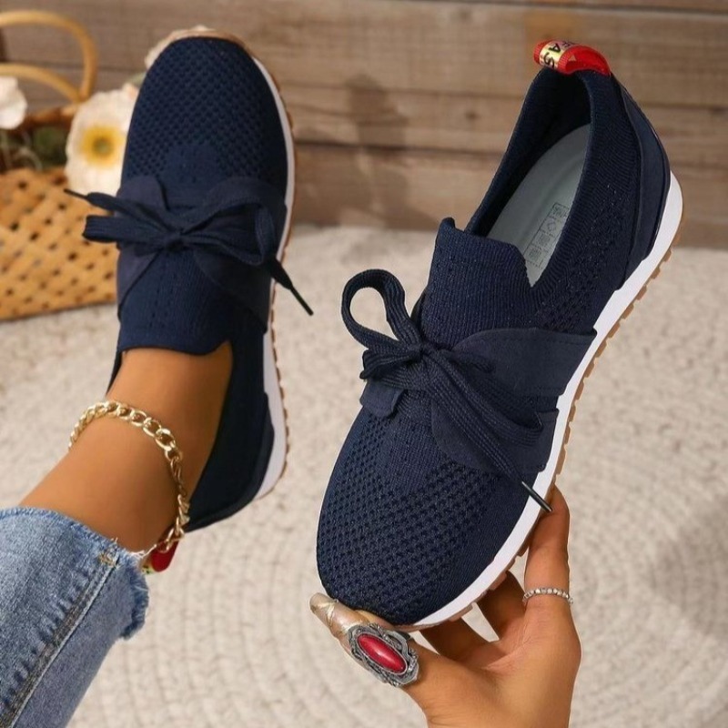 Nuevas zapatillas De deporte t - Knit Fabric Lace Up Sneakers reseña y precio