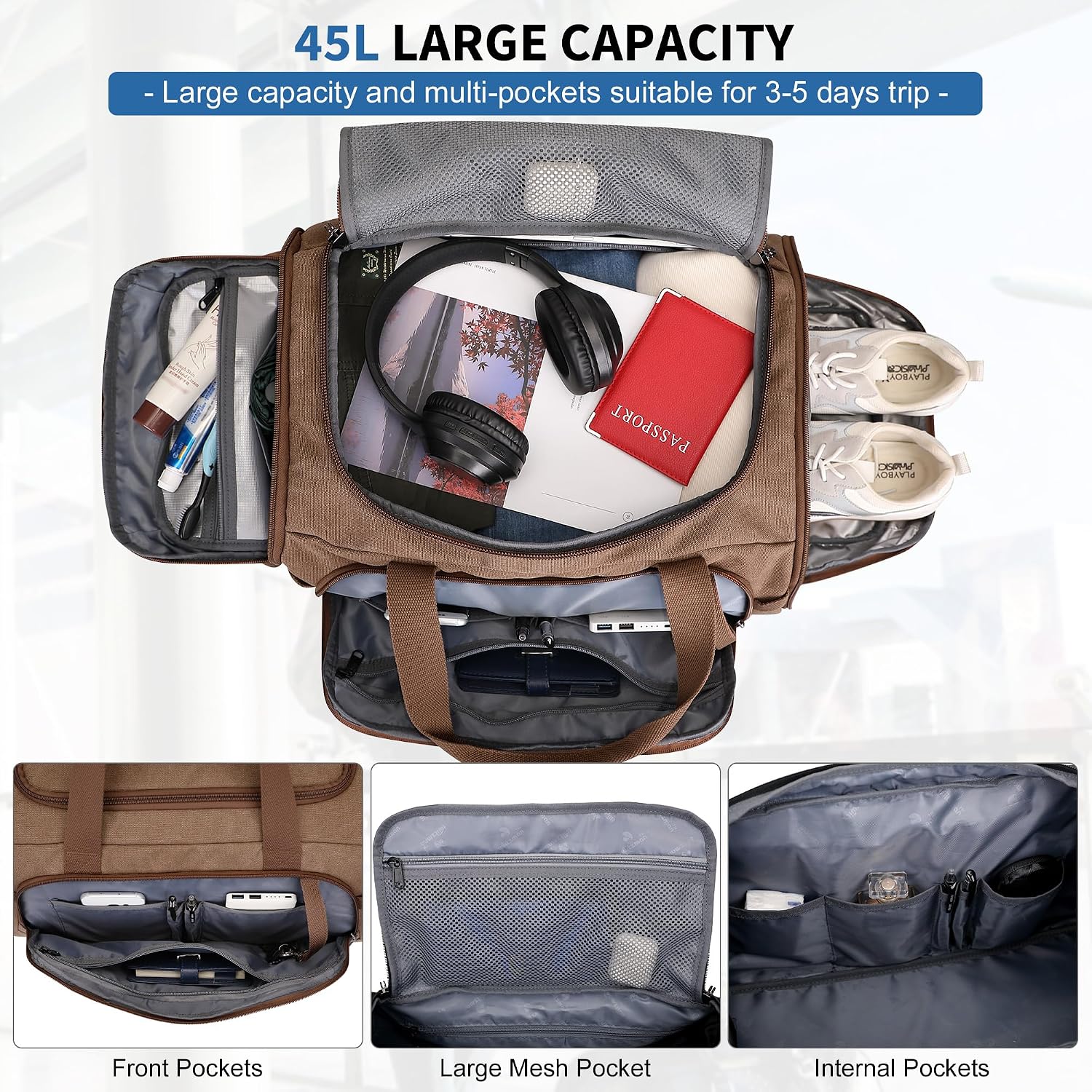 Bolsa de Lona para Hombre 3 en - Men'S Shoes reseña y precio